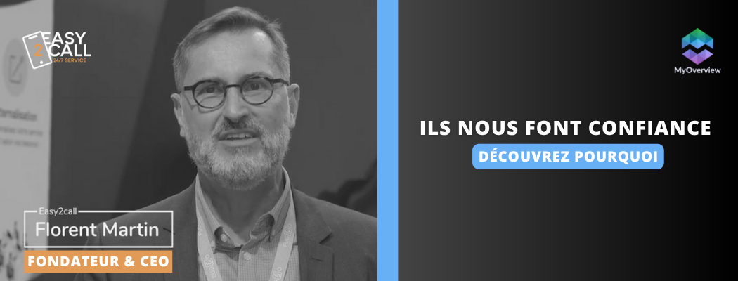 Bandeau avec le CEO de EASY2CALL